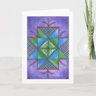 Tarjeta de Navidad de las vacaciones de invierno/,