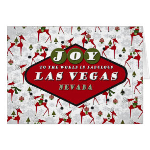 Tarjeta de Navidad de Las Vegas 5 x 7