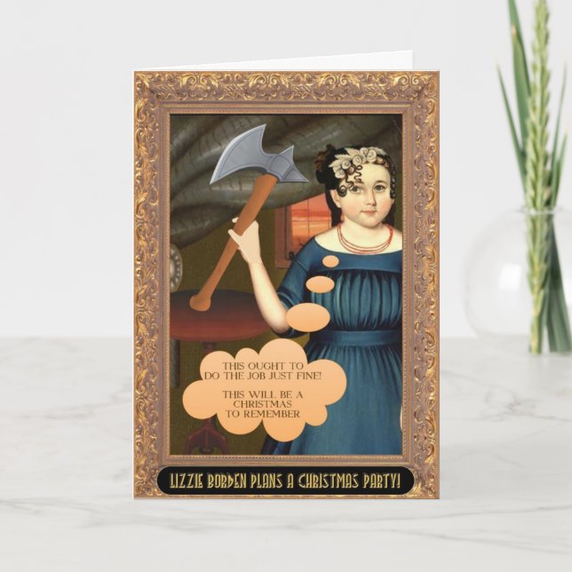 Tarjeta de Navidad de Lizzie Borden (historia (Anverso)