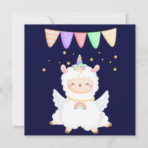 Tarjeta de Navidad de Llama