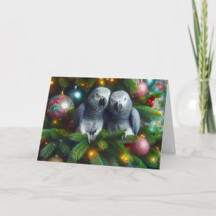 Tarjeta de Navidad de Loro