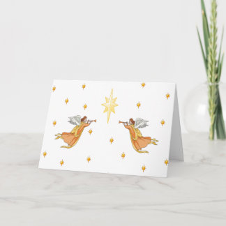 Tarjeta de Navidad de los ángeles