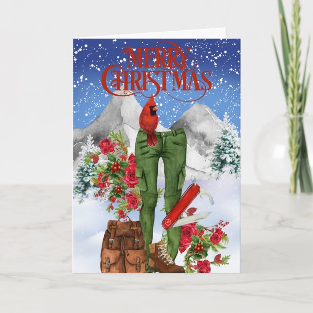 Tarjeta de Navidad de los caminantes (Anverso)