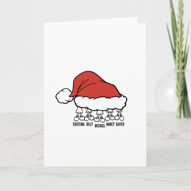 Tarjeta de Navidad | De los Cinco de Nosotros  (Anverso)