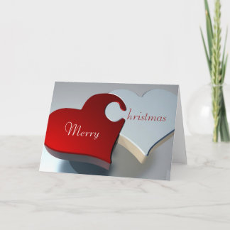 Tarjeta de Navidad de los corazones