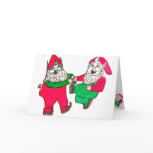 Tarjeta de Navidad de los DUENDES del BAILE