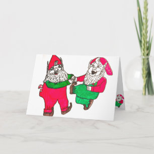 Tarjeta de Navidad de los DUENDES del BAILE