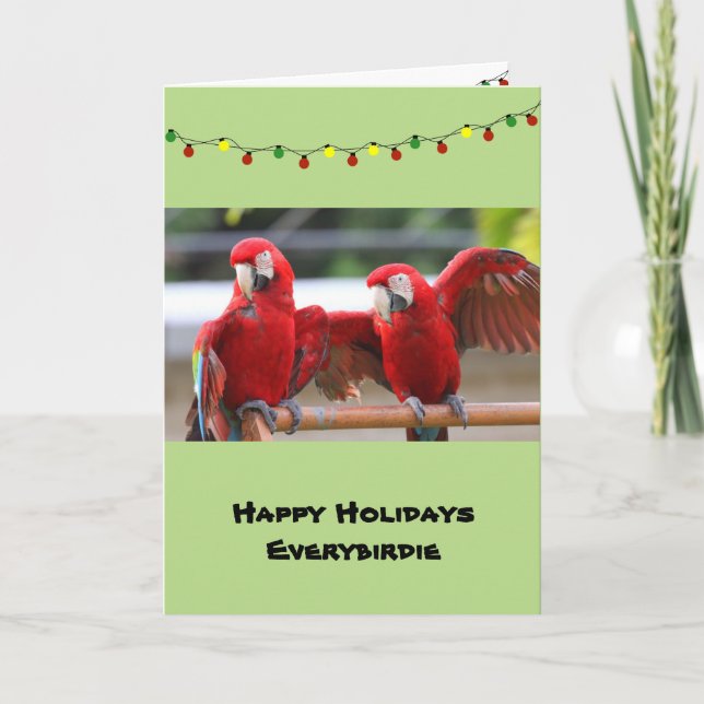 Tarjeta de Navidad de los Pals del Macaw, sobres (Anverso)