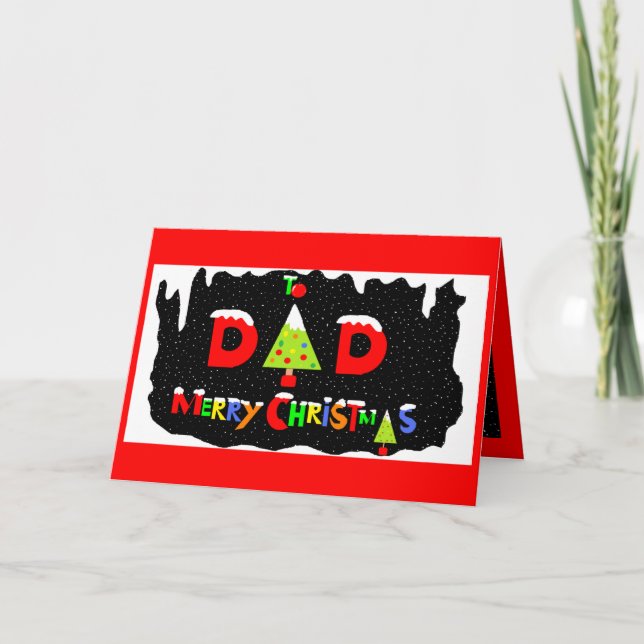 TARJETA DE NAVIDAD DE LOS PAPÁS (Anverso)