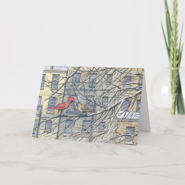 Tarjeta de Navidad de los "pares cardinales" (Anverso)