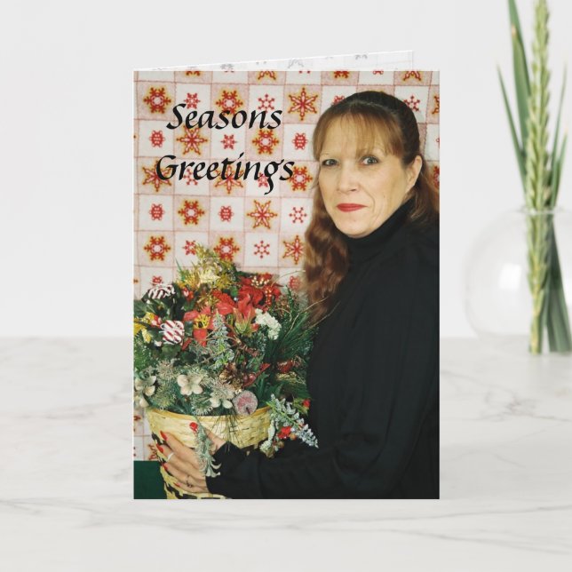 Tarjeta de Navidad de los saludos de las (Anverso)