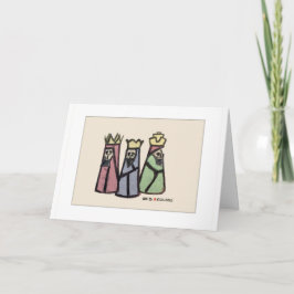 Tarjeta de Navidad de los Tres Reyes Magos