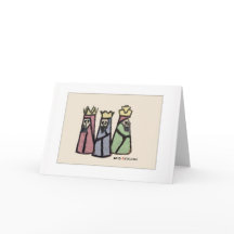 Tarjeta de Navidad de los Tres Reyes Magos