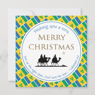 Tarjeta de Navidad de los Tres Reyes Magos de San 