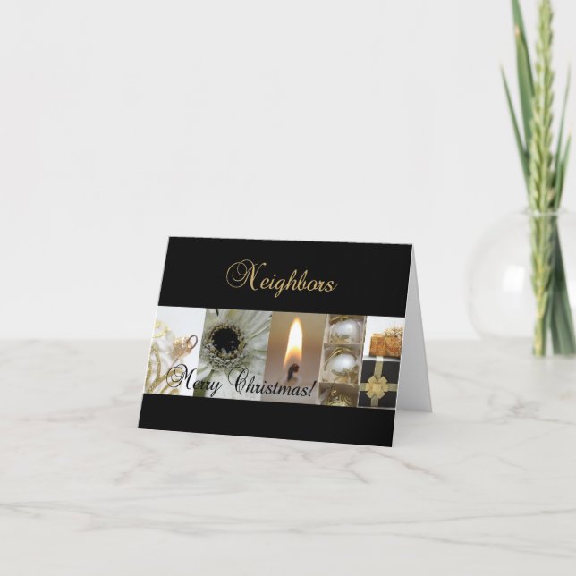 Tarjeta de navidad de los vecinos (Anverso)