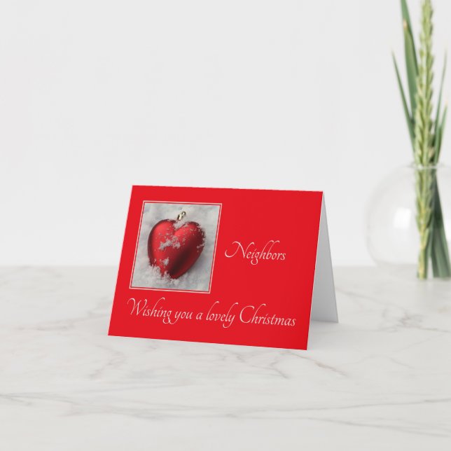 Tarjeta de navidad de los vecinos (Anverso)