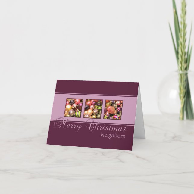 Tarjeta de navidad de los vecinos (Anverso)