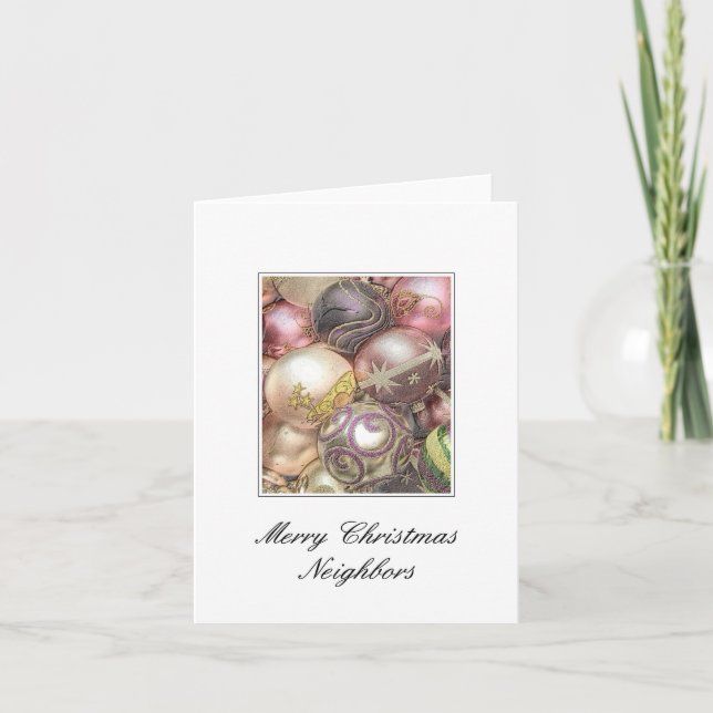 Tarjeta de navidad de los vecinos (Anverso)