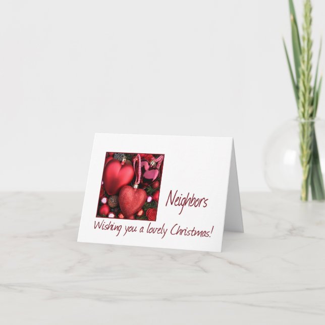 Tarjeta de navidad de los vecinos (Anverso)