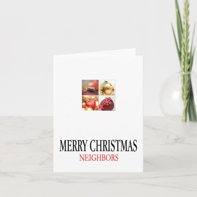 Tarjeta de navidad de los vecinos (Anverso)