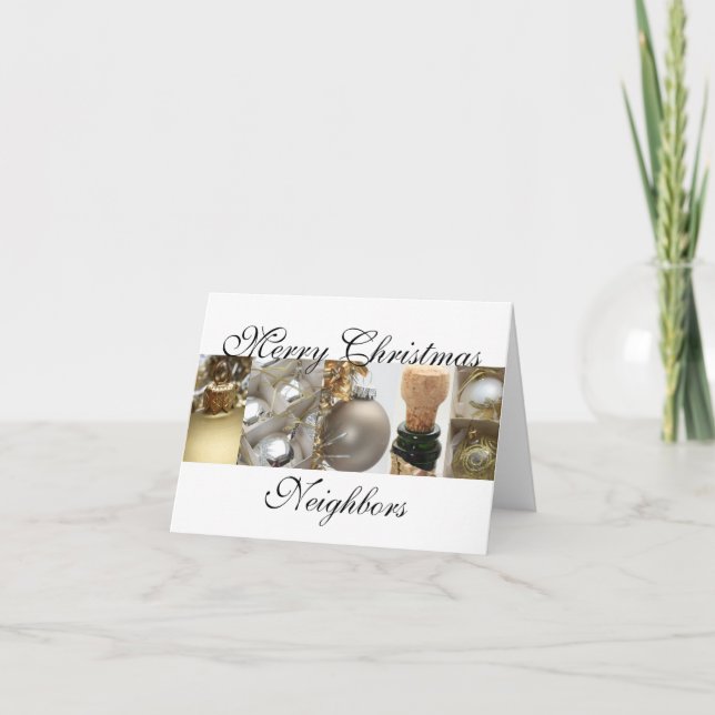 Tarjeta de navidad de los vecinos (Anverso)