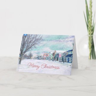 Tarjeta de Navidad de Mackinac City