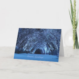 "Tarjeta de Navidad de madera del sonámbulo