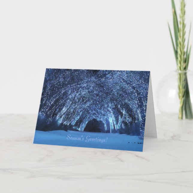 "Tarjeta de Navidad de madera del sonámbulo (Anverso)