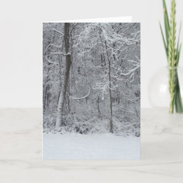 Tarjeta de Navidad de maderas Nevado 5x7