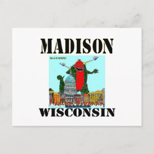 Tarjeta de Navidad de Madison Wisconsin