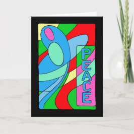 Tarjeta de Navidad de Madonna de la paz