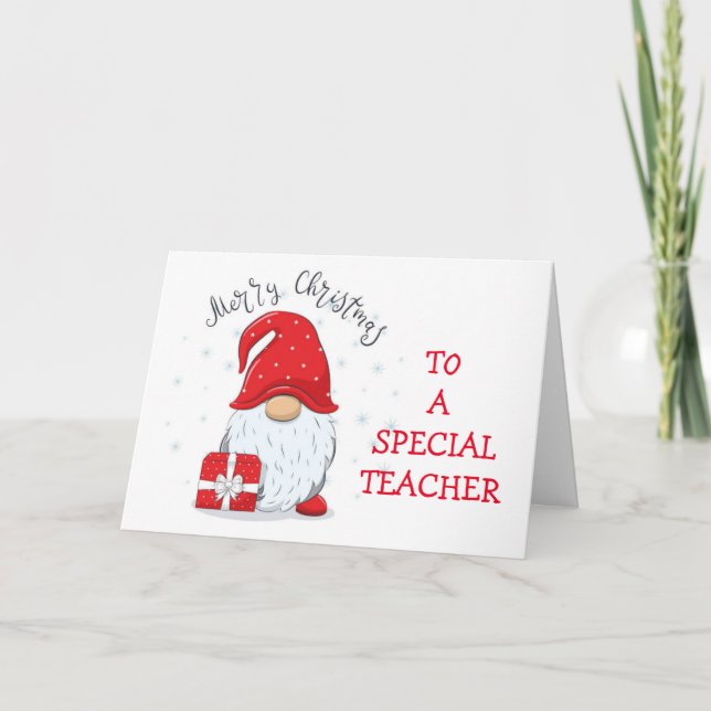 TARJETA DE NAVIDAD DE MAESTRO (Anverso)