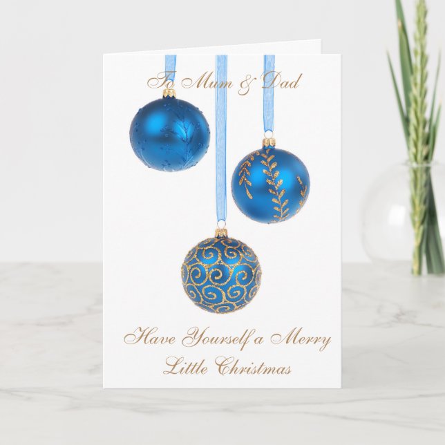 TARJETA DE NAVIDAD DE MAMÁ Y PAPÁ (Anverso)