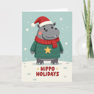 Tarjeta de Navidad de Mamífero Dulce