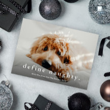 Tarjeta de Navidad de Mascota Divertida y Traviesa