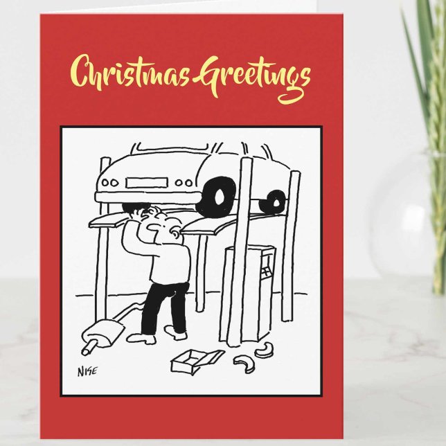 Tarjeta de Navidad de Mecánico de Garaje (Subido por el creador)