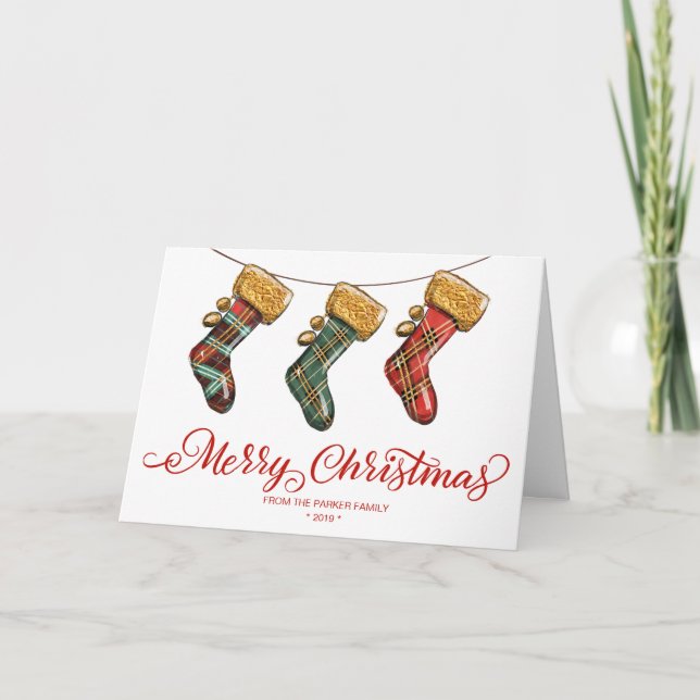 Tarjeta de Navidad de Media Plegada de Felicitació (Anverso)