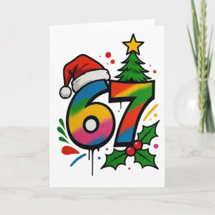 Tarjeta de Navidad de meme 67