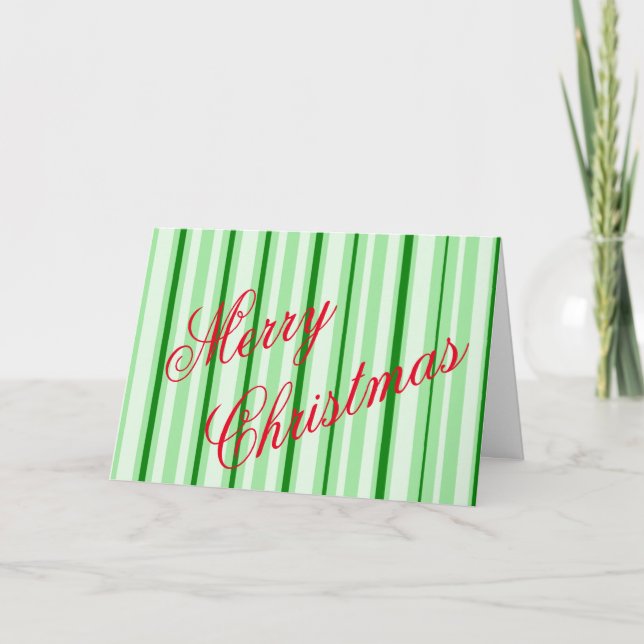tarjeta de Navidad de menta (Anverso)
