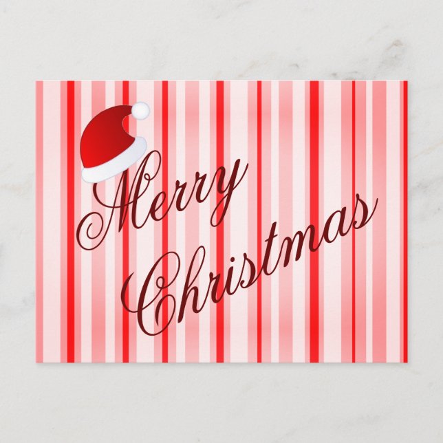 tarjeta de Navidad de menta navideña (Anverso)