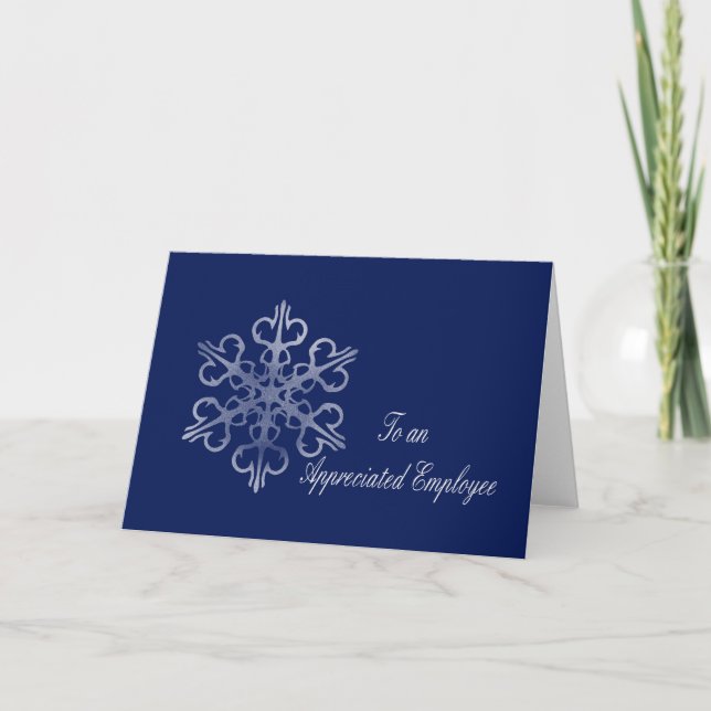 Tarjeta de navidad de merry para empleados (Anverso)