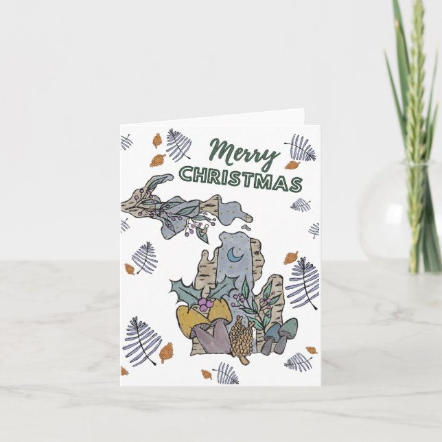 Tarjeta de Navidad de Michigan  (Anverso)