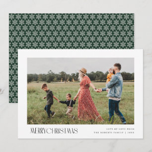 tarjeta de navidad de moda mínima