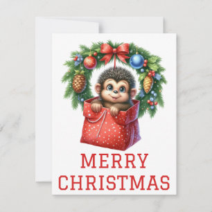 Tarjeta de Navidad de Mono Bebé Lindo