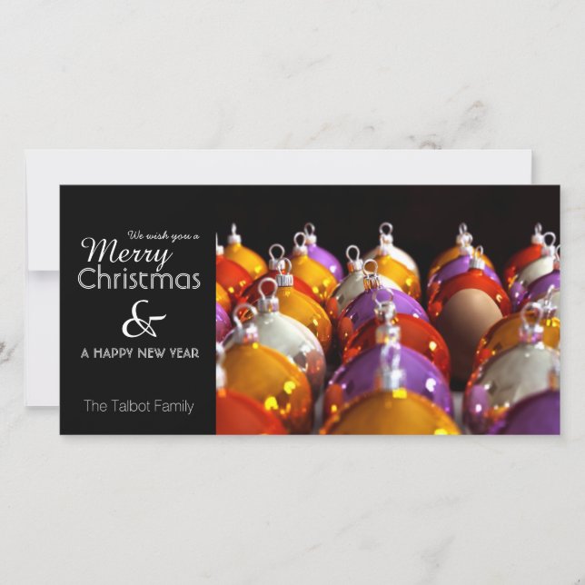 Tarjeta de navidad de mora personalizada INTRUDER (Anverso)