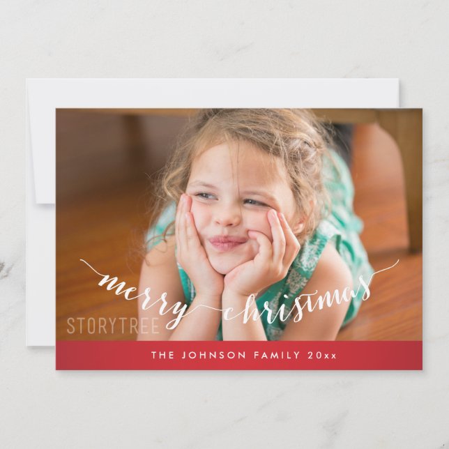 Tarjeta de navidad de mora roja curada (Anverso)