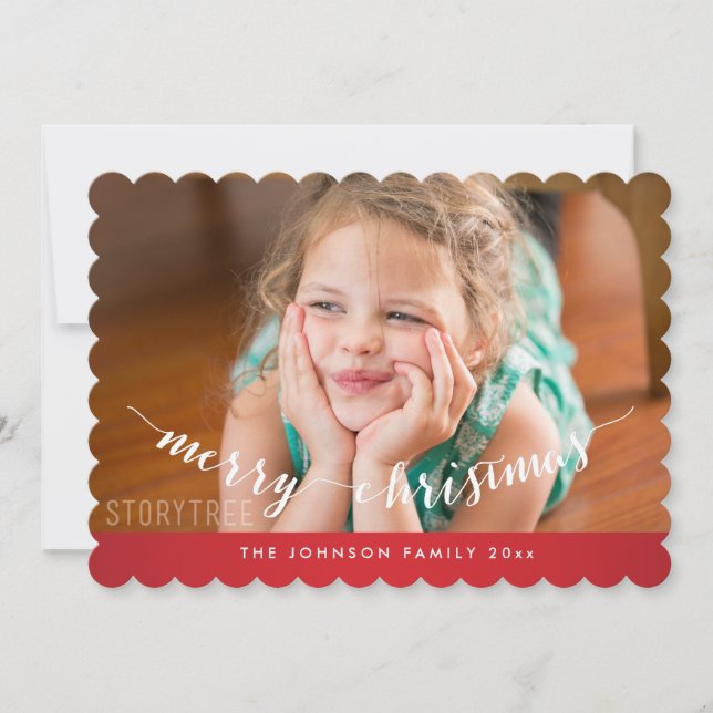 Tarjeta de navidad de mora roja curada (Anverso)