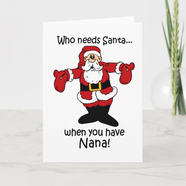 Tarjeta de Navidad de Nana (Anverso)