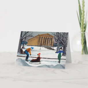 Tarjeta de Navidad de Nashville del Parthenon