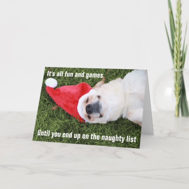 Tarjeta de Navidad de Naughty Dog (Anverso)